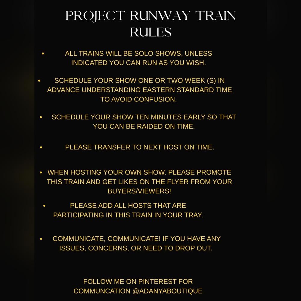 FIRST PROJECT RUNWAY TRAIN - Picture 2 of 3